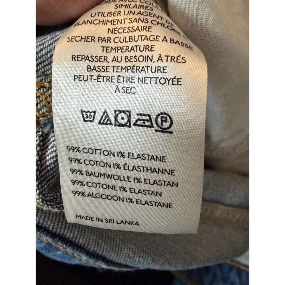 Pilcro Women's Barrel Jeans - Faded Blue Denim - Picture 4 of 4